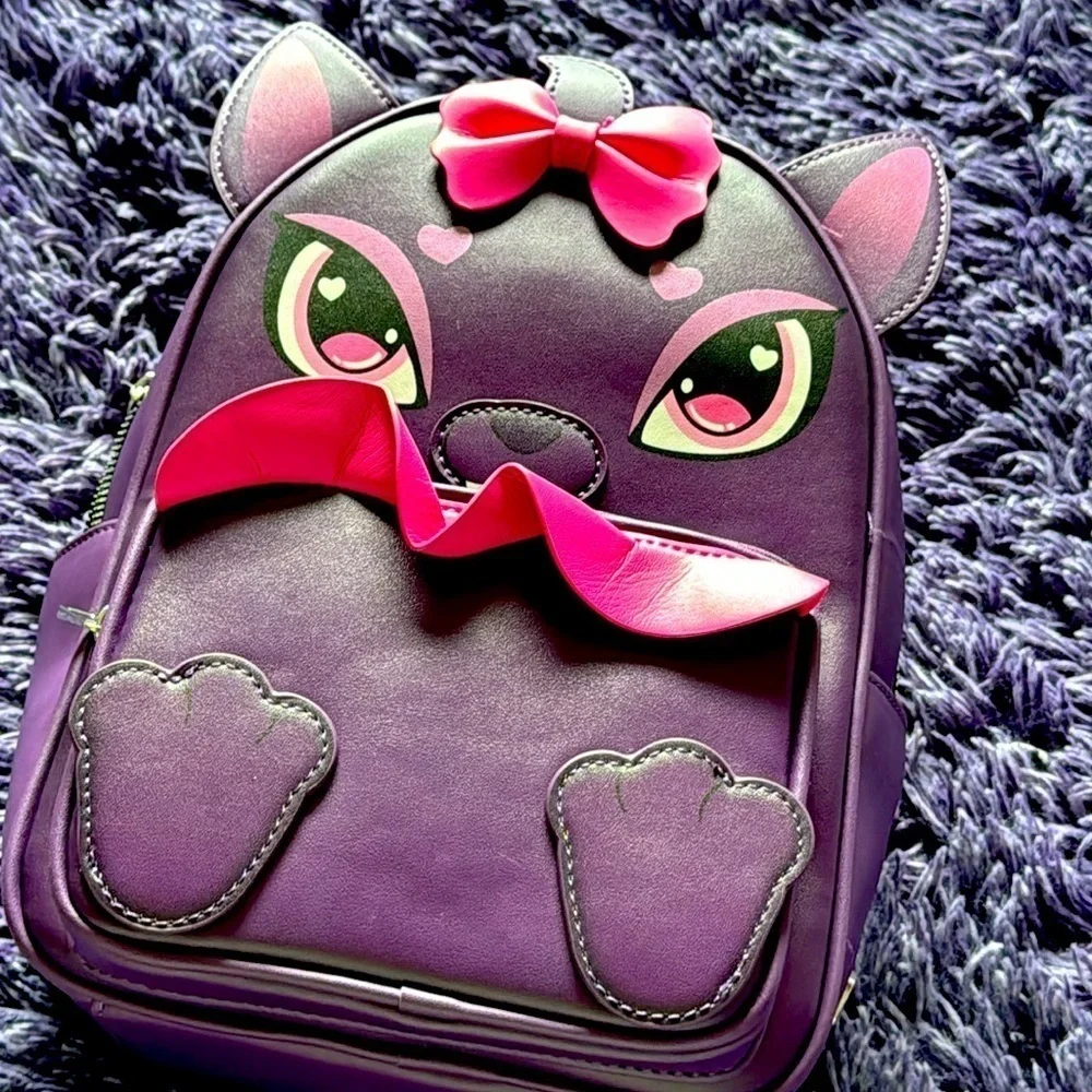 Monster High Draculalaura count fabulous mini purple backpack faux leather